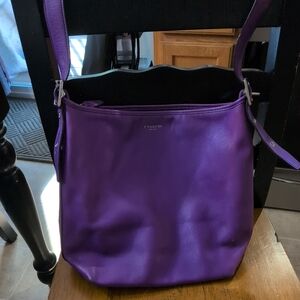 COACH BAG Purple With Damage See Last Pic